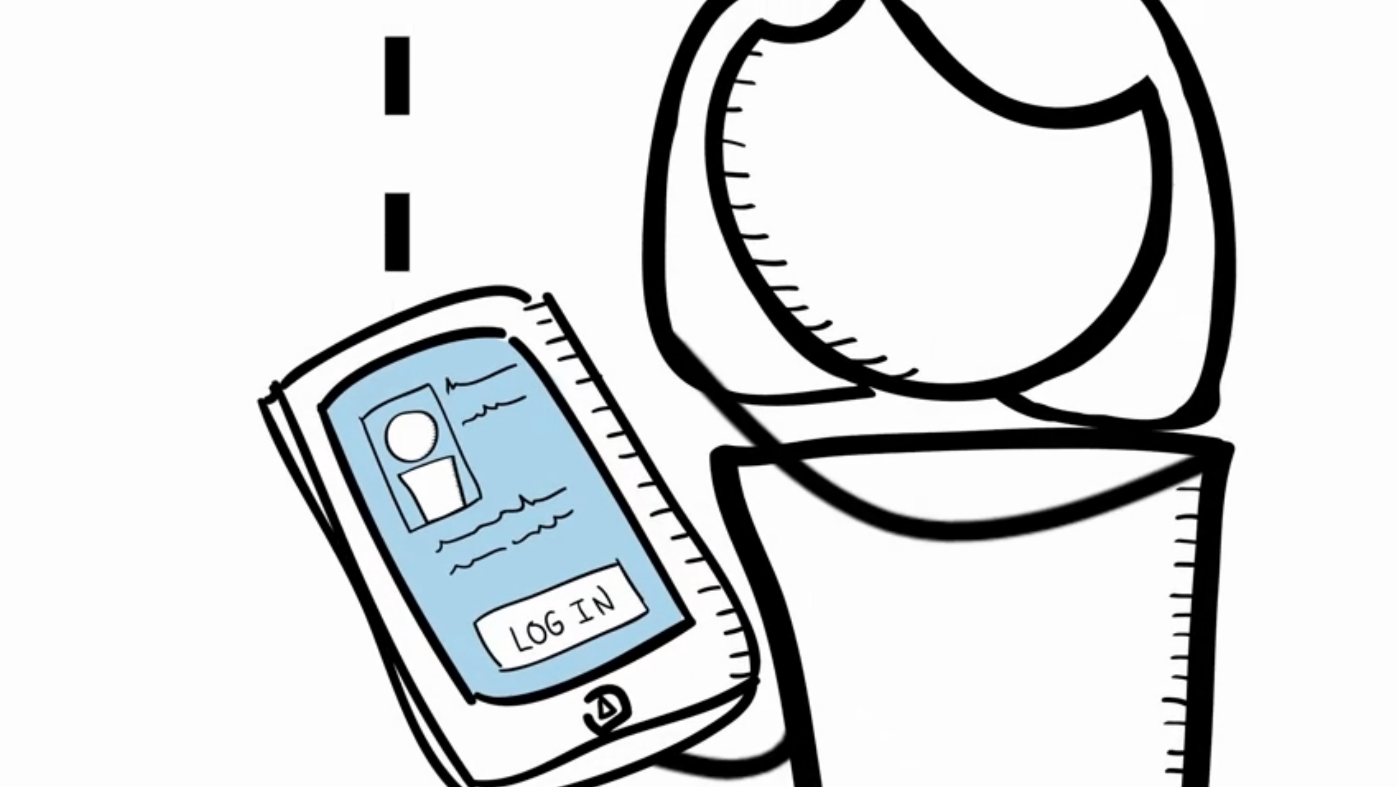 Social Login Cartoon Social Login Cartoon